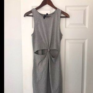 Cotton on bodycon dress open knot front